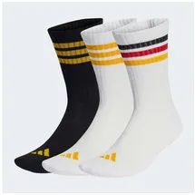 adidas Funktionssocken 3 Paare Weiß/Schwarz/Gold 37