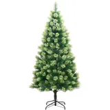 vidaXL Künstlicher Weihnachtsbaum Klappbar mit Ständer 210 cm