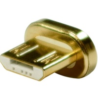 Logilink CU0117ADAP Magnetischer Micro-USB Ersatzstecker für CU0117 Gold