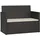 vidaXL Gartenbank 105 x 56 x 75 cm Schwarz