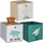 Relaxdays Faltbox Kinder 30 x 30 x 30 cm 3-tlg. mehrfarbig