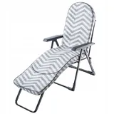 Kadax Gartenliege 195 x 65 x 22 cm Schwarz