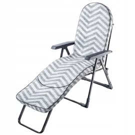 Kadax Gartenliege 195 x 65 x 22 cm Schwarz