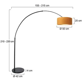 Steinhauer Bogenleuchte 210,0 cm schwarz