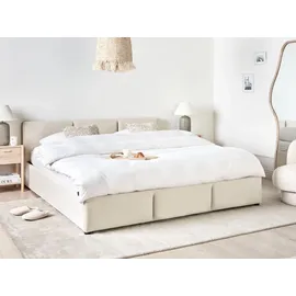 Beliani Bousse 180 x 200 cm Hellbeige