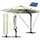 Alu Ampelschirm Ø 360 cm beige inkl. LEDs