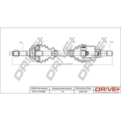 Dr!ve+ Antriebswelle 642mm Vorne Links Passend Für Citroën C3 Ds3 Peugeot 207 20: Antriebswelle Citroën: 3272pv Citroën: 3272pw Peugeot: 3272pv Peugeo