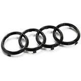 Audi Kühlergrill Ringe Black Edition Emblem Schwarz