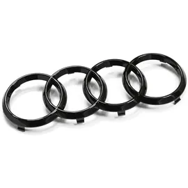 Audi Kühlergrill Ringe Black Edition Emblem Schwarz