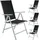 Tectake Gartenstuhl Marilena 67 x 56 x 105 cm silber 4 St.