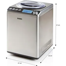 DOMO collection DOMO DO92321 Pro Eismaschine mit Display 2,5l Inox Design - Silber