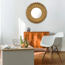 KUNSTLOFT Wandspiegel, Gold, Metall, 11.3x94x4 cm, Spiegel, Wandspiegel