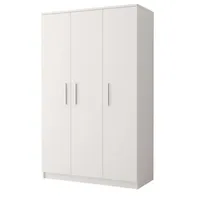 Moeblo Möblo Drehtürenschrank, Weiß, Metall, Rechteckig, 120x193x50 cm, Schlafzimmer,