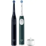 Oral-B iO Series 2 Night Black + 2. Handstück Forest Green