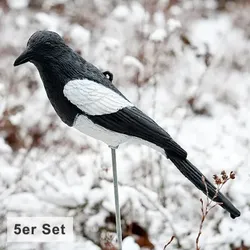 Elster-Attrappe (5er Set)