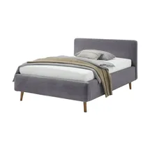 Meise Möbel Polsterbett Mattis - grau ¦ Maße (cm): B: 161 H: 105