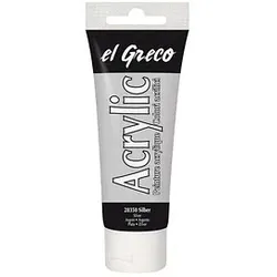 KREUL el Greco Acrylfarbe silber 75,0 ml