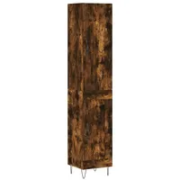 VidaXL Highboard Räuchereiche 34,5x34x180 cm Holzwerkstoff Vidaxl