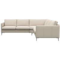 FLEXLUX Ecksofa »Fiore«, weiß