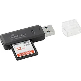 MediaRange USB-Kartenleser schwarz