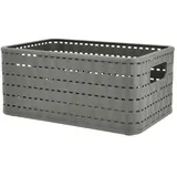 Rotho Korb Country 6 l 18,5 x 28 x 12,6 cm anthrazit