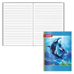 ROTH Schulheft Orcas Lineatur 51 liniert A6 ohne Rand, 32 Blatt