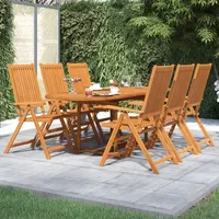 vidaXL Garten-Essgruppe 7-tlg. braun 3079639