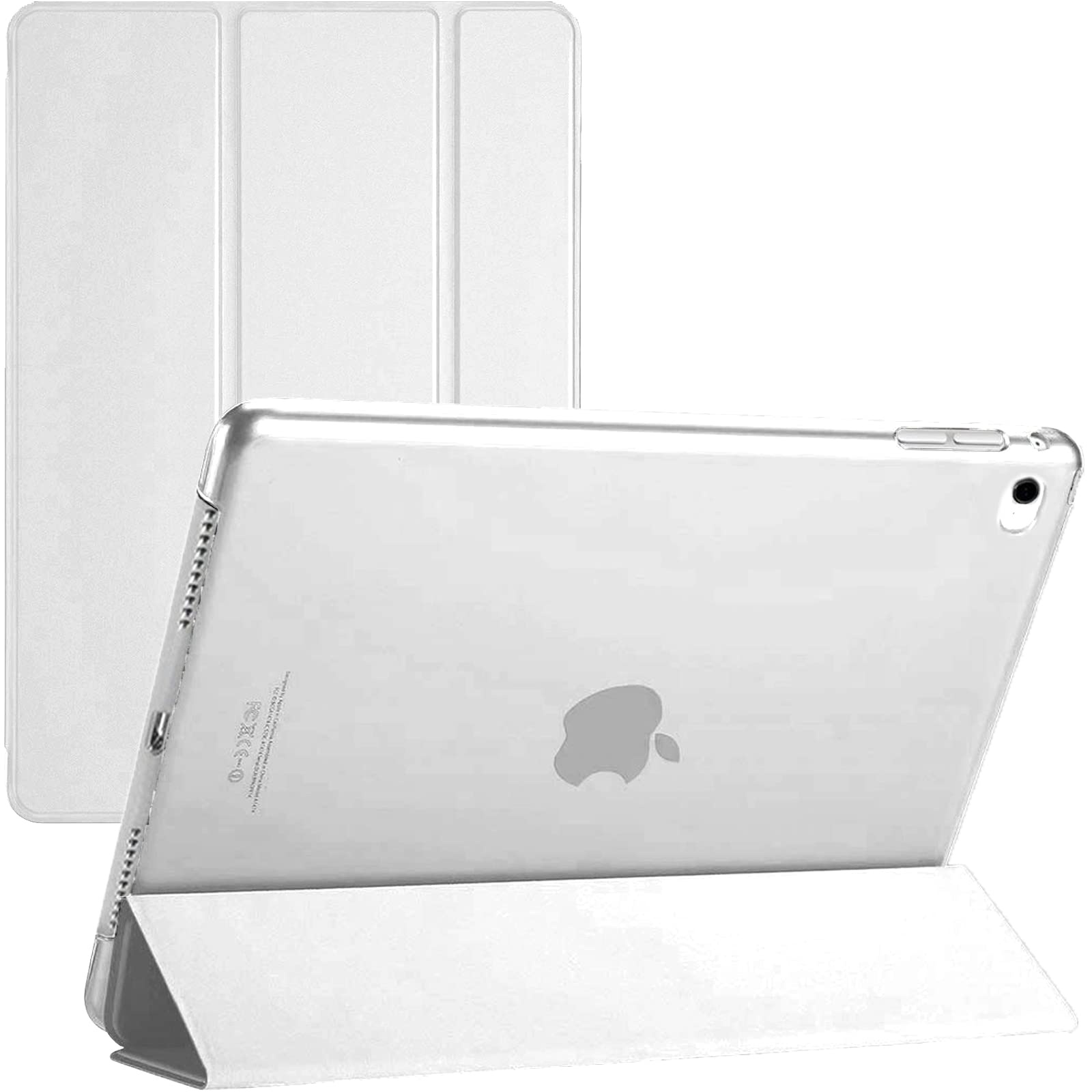 TechDealsUK IPAD-4MINI-2FOLD-WHIT Tablet-Schutzhülle, Apple iPad Mini, weiß