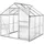 Tectake Gewächshaus Metall Transparent 5 mm 3,5 m2