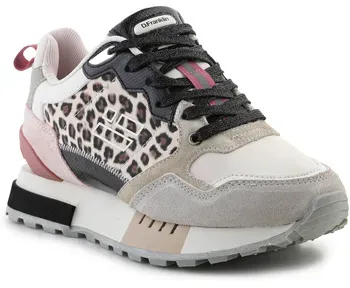 D.Franklin  Sneaker Vibla Zig Flag Leo Beige DFSH378002-BEIG  in Beige, 36
