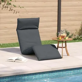 vidaXL Sonnenliege 175 x 54 x 8,5 cm Anthrazit