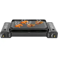 Gaskocher 2-Flammig Campingkocher Für Gasflasche, Tragbarer Camping-Grill Gaskoc