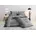 Wellen grau 155 x 220 cm 2 x 80 x 80 cm