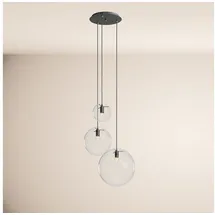 s.luce Orb 3-flg. 30 cm rund schwarz