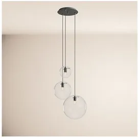 s.luce Orb 3-flg. 30 cm rund schwarz