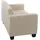 MCW Couch Kunstleder 2-Sitzer Creme