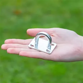 VOSS.farming Augplatte 50x40mm, Wandhaken, Ankerplatte, verzinkt