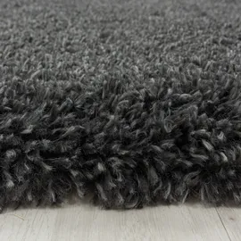 Ayyildiz Teppiche Fluffy 3500 Hochflorteppich Ø 80 cm grau