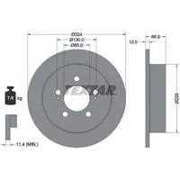 Textar Bremsscheibe PRO