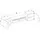 komodee Merano Lowboard 230 cm Schwarz Glas/Spanplatte