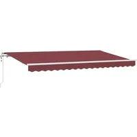 VidaXL Einziehbare Markise 350 x 200 cm rot
