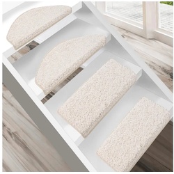 Stufenmatte Shaggy-Stufenmatte Madrid, Treppenschoner, 16 Farben, 2 Varianten, Karat, Rechteckig Rechteckig
