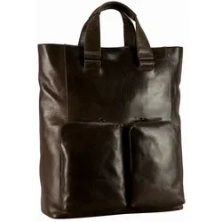 Leonhard Heyden Porto Tote Bag / Rucksack Graubraun Rucksack