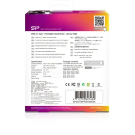 Silicon Power Armor A60 4 TB USB 3.2 schwarz/grün SP040TBPHDA60S3K