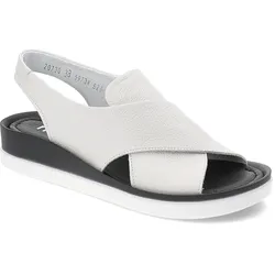 Weiße Sandalen Nessi Modische Damenschuhe, 40
