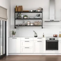 Emuca Regal Zubehör Aluminium grau/schwarz