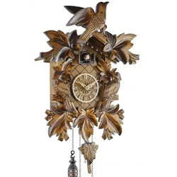 Engstler -Kuckucksuhr Quarz Uhrwerk Motiv Dreivogel 41cm- 638 Q