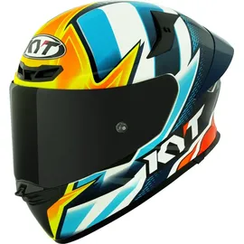 KYT TT-Revo Tati Replica Weiß/Hellblau/Gelb XL