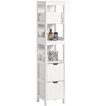SoBuy Frg126-w Hochschrank 30 x 30 x 145 cm Weiß MDF