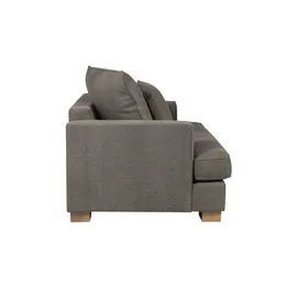 Soho Sessel Franka Webstoff 136 x 87 x 103 cm Braun mit Kissen